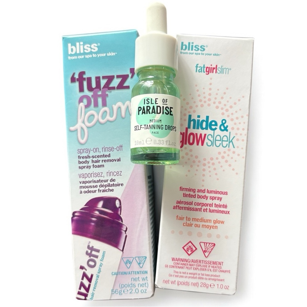 SUMMER READY BUNDLE Tanning Drops, Firming Tinted Spray, & Hair Removal